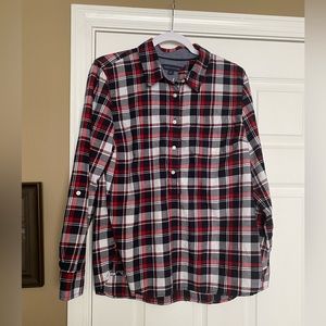 NWOT Lightweight Tommy Hilfiger flannel popover